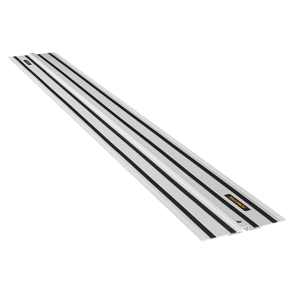 POWERTEC 55 in. Extruded Aluminum Track for DeWalt TrackSaw Replacement, DeWalt Track Rail Woodworking Tool