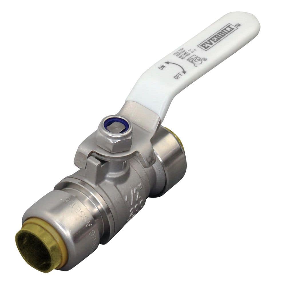 1/2 in. Push-To-Connect x 1/2 in. Push-To-Connect Stainless Steel Ball Valve price history on PriceWatchPro