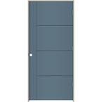 36 in. x 80 in. Left-Hand Solid Core Colony Composite Single Prehung Interior Door