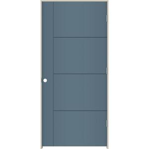 36 in. x 80 in. Left-Hand Solid Core Colony Composite Single Prehung Interior Door