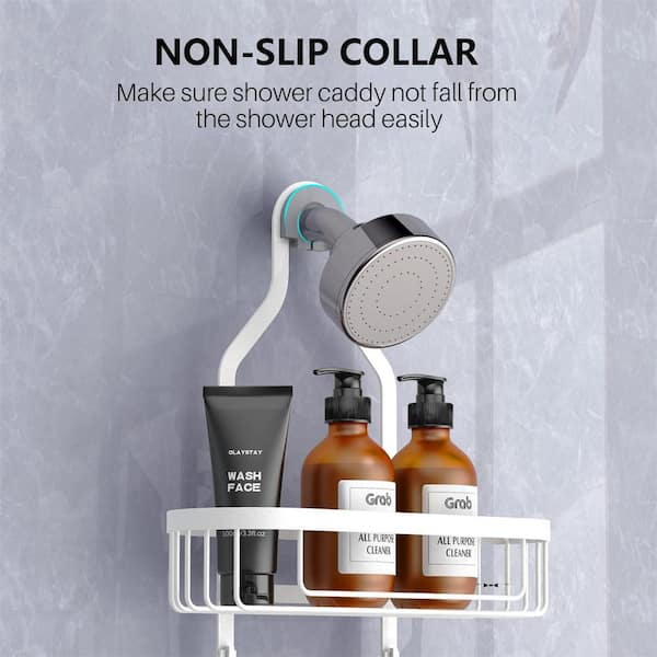 ATB Bath Caddy Shower Bathroom Organizer Suction Cups Storage Basket Soap Holder !