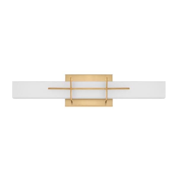 Quoizel Gemini 22.5 in. Aged Brass Integrated LED Vanity