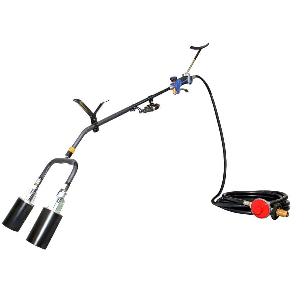 Flame King 1 Million BTU Dual Propane Torch Heavy-Duty Weed Burner, Single or Dual Piezo