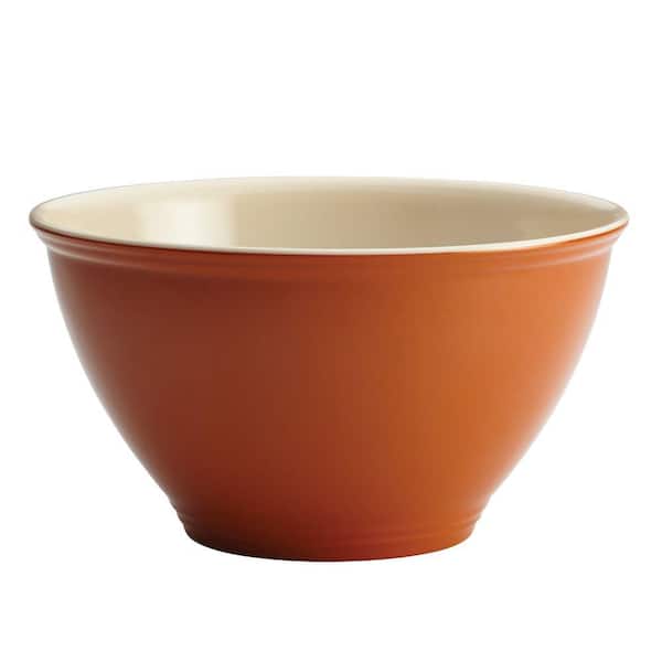Rachael Ray Cucina Pantryware Melamine Pumpkin Orange Mixing Bowl