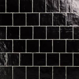 Amagansett Jet 4 in. x 4 in. Satin Ceramic Wall Tile (5.38 sq. ft. / box)