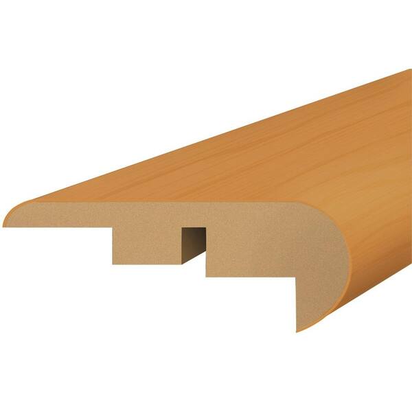 Shaw Natural Cherry 3/4 in. Thick x 2.13 in. Wide x 94 in. Length Laminate Stair Nose Molding