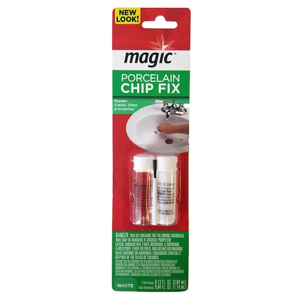 Magic Porcelain Chip Fix Repair For, Plastic Bathtub Repair Kit Home Depot