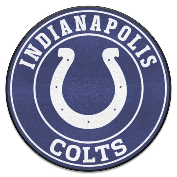 FANMATS NFL Indianapolis Colts Blue 2 ft. Round Area Rug