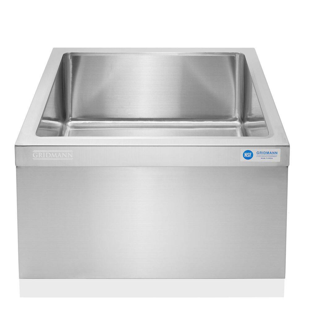 24" x 24" x 13" Stainless Steel Floor Mop Sink
