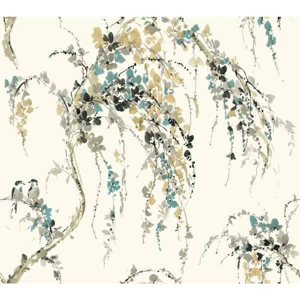 York Wallcoverings Watercolors Lovebirds Strippable Wallpaper (Covers 60.75 sq. ft.)