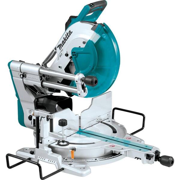15-Amp 12 in. Dual-Bevel Sliding Compound Miter Saw with Laser and Portable Rise Miter Saw Stand