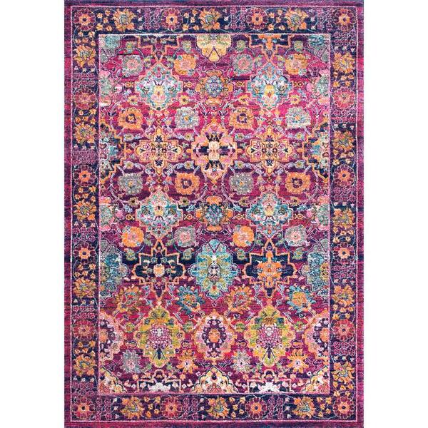 nuLOOM Leilani Persian Fuchsia 7 ft. x 9 ft. Area Rug