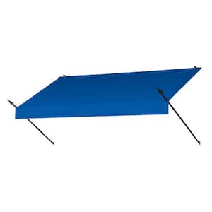 8 ft. Designer Manually Retractable Awning (36.5 in. Projection) in Pacific Blue