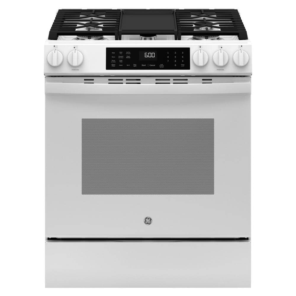 30 in. 5-Burners Slide-In Smart Gas Convection Range in White with EasyWash Oven Tray And No-Preheat Air Fry price history on PriceWatchPro