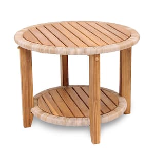 Seaside Teak Outdoor Side Table