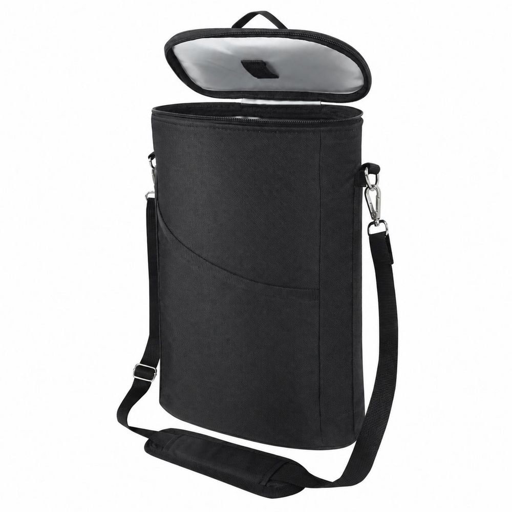 Black 2 Bottle Insulated Leakproof Padded Wine Gift Tote Carrier with Handle and Shoulder Strap price history on PriceWatchPro