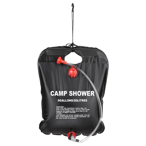 Afoxsos 5 Gal./20 L Camping Shower System Portable Compact Solar Heating Bath Bag for Outdoor Traveling