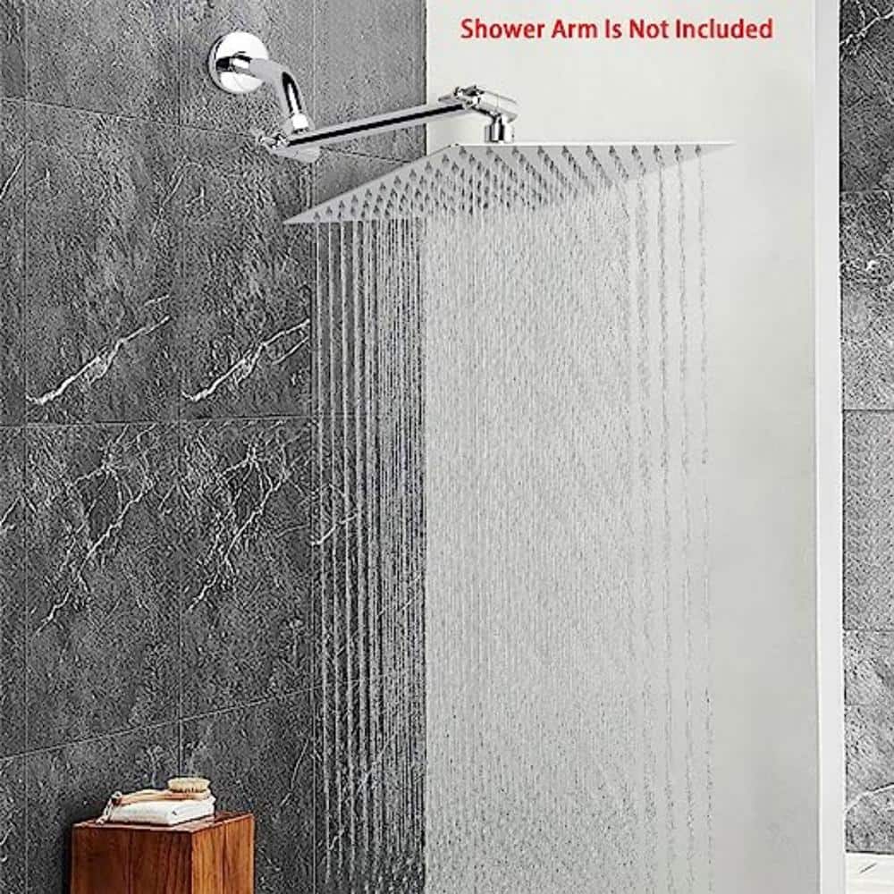 10-Inch Chrome Stainless Steel Wall Mounted Rain Shower Head