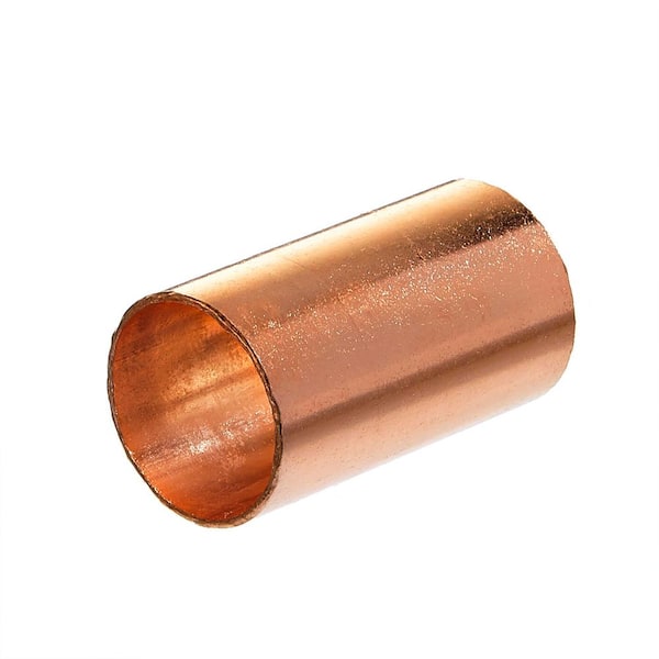 The Plumber's Choice 3/8 in. Straight Copper Coupling Fitting with Rolled  Tube Stop (5-Pack) 0038CCRC-5 - The Home Depot