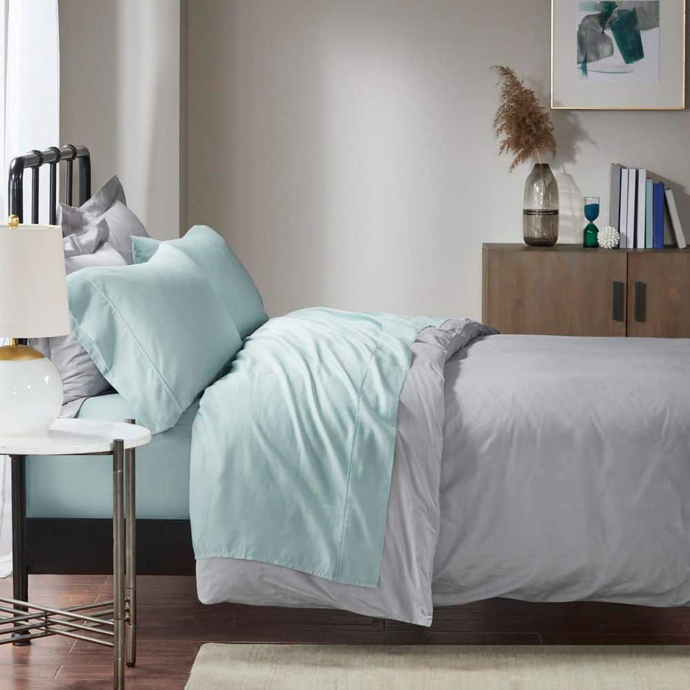 Seafoam King 1500 Thread Count Cotton Blend Pillowcases