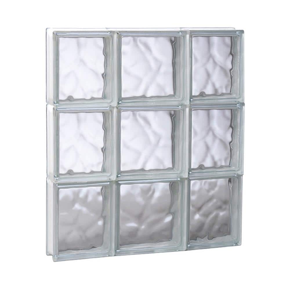 19.25 in. x 23.25 in. x 3.125 in. Frameless Non-Vented Wave Pattern Glass Block Window price history on PriceWatchPro