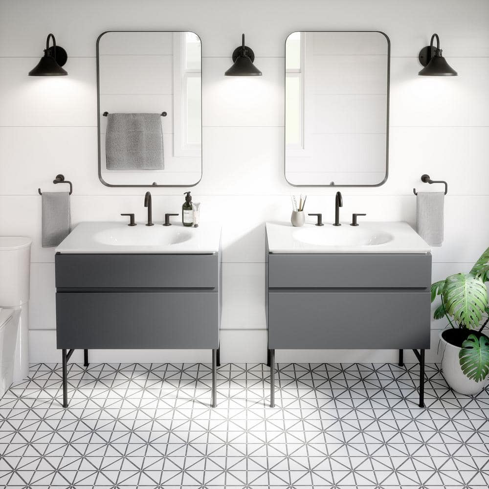 Matte Black Metal Vanity Leg Set for Studio S Vanities