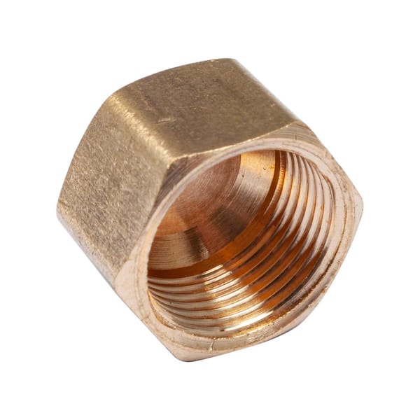 LTWFITTING 3/8 in. O.D. Compression Brass Cap Fitting (60-Pack)