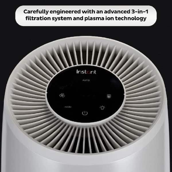 Plasma Negative Ionizer Air Purifier &LED Stand Lamp for Study Office Baby BLACK 