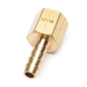 1/4 in. ID Hose Barb x 1/4 in. FIP Lead Free Brass Adapter Fitting (5-Pack)