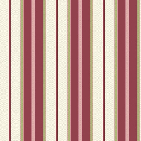 The Wallpaper Company 8 in. x 10 in. Newberry Stripe Red/Purple Wallpaper Sample-DISCONTINUED