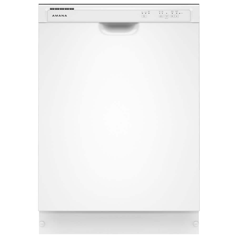 24 in. Front Built-In Tall Tub Dishwasher in White with 3-Cycles 59 dBA