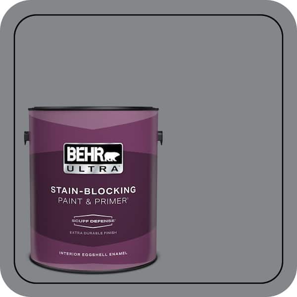 BEHR ULTRA 1 gal. #N500-5 Magnetic Gray color Extra Durable Eggshell Enamel Interior Paint & Primer