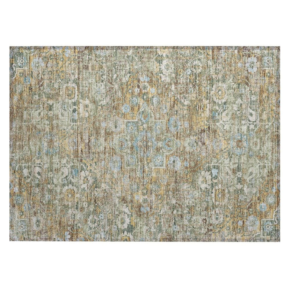Chantille Machine Washable Indoor/Outdoor Abstract ACN2782 Basil 3 ft. x 4 ft. Area Rug price history on PriceWatchPro