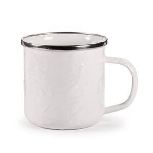Solid White 12 oz. Enamelware Coffee Mug Set of 4