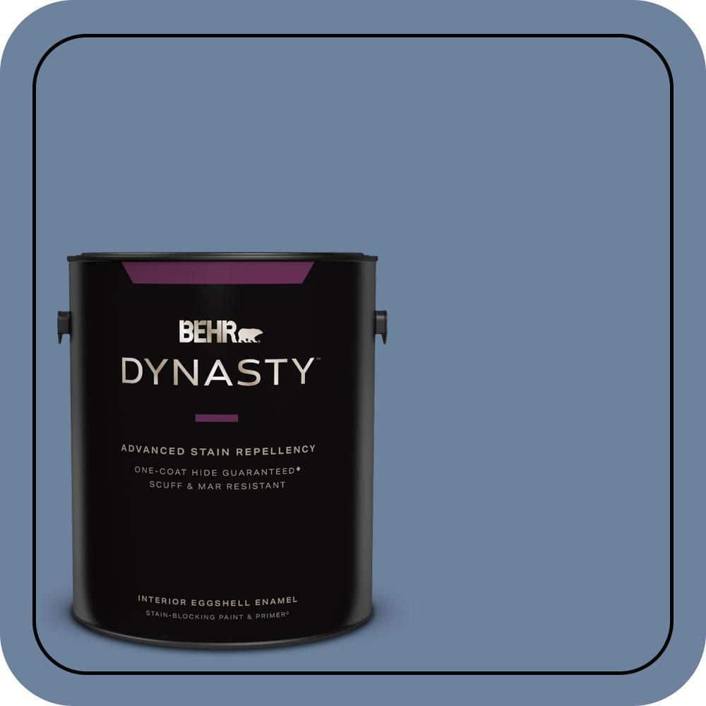 1 gal. #S530-5 Brisk Blue One-Coat Hide Eggshell Enamel Interior Stain-Blocking Paint & Primer price history on PriceWatchPro