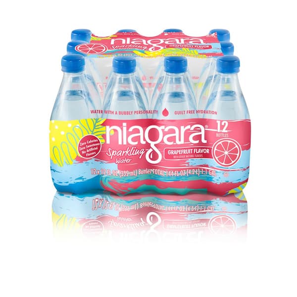 Unbranded 12 oz. Niagara Sparkling Water Bottle (12-Pack)