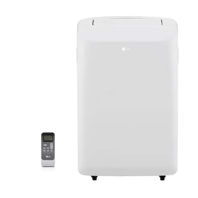 8,000 BTU (5,500 BTU, DOE) Portable Air Conditioner, 115-Volt with Dehumidifier Function and LCD Remote in White