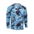 Men's X-Large Veil Camo Aqueous Long Sleeve Performance Shirt