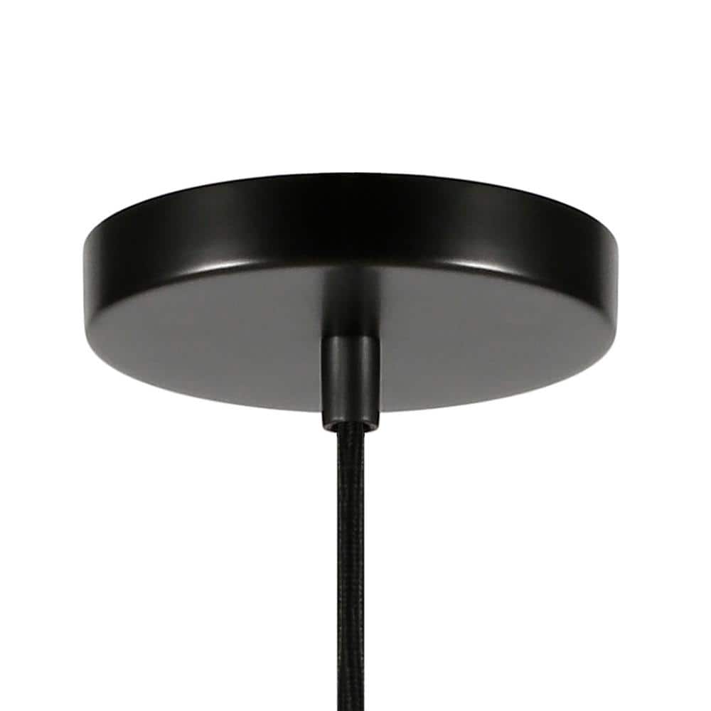 Milo Black Brushed Nickel Glass Dome Pendant Light