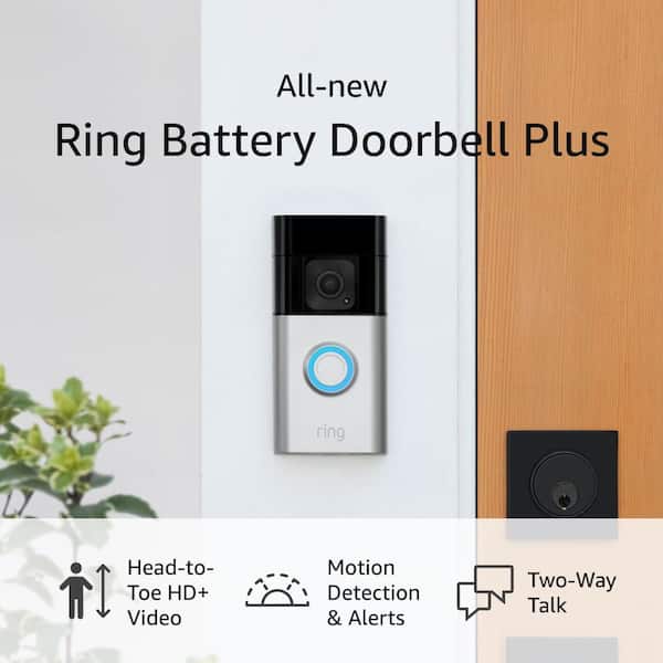 Video Doorbell Battery Plus with Spotlight Cam Battery, White
