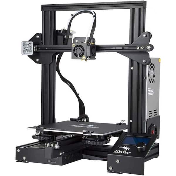 3D Printer Fully Open Source with Resume Printing Function and DIY 3D Printers in Size 8.66 x 8.66 x 9.84 in. Black