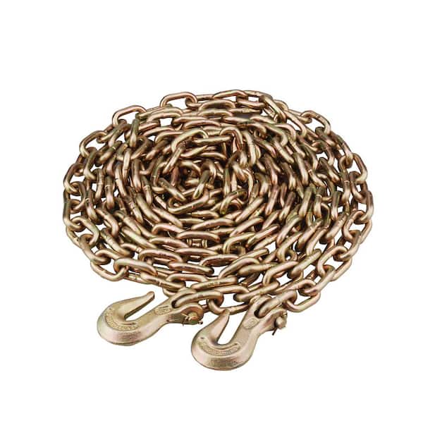 20 ft. Grade 70 Steel Transport Chain with Grab Hooks