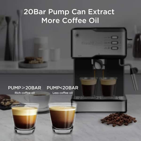 L'or Barista System Coffee And Espresso Machine With Milk Frother Two  Double Walled Coffee Glasses And 20 Capsules : Target