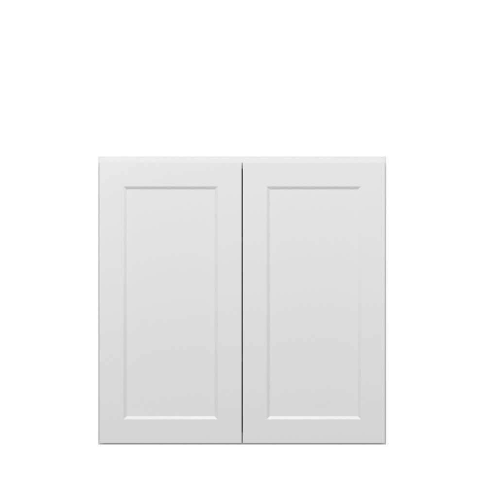 Norfolk Shaker 36 in. W x 36 in. H x 12 in. D in Painted White Plywood Asse