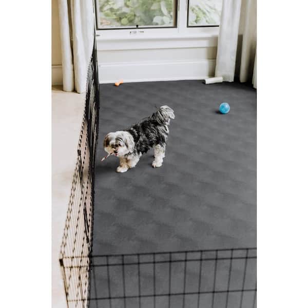 Dog Crate Mat Liner, Absorbs Urine, Waterproof, Non-Slip, 29 x 48 Light  Grey