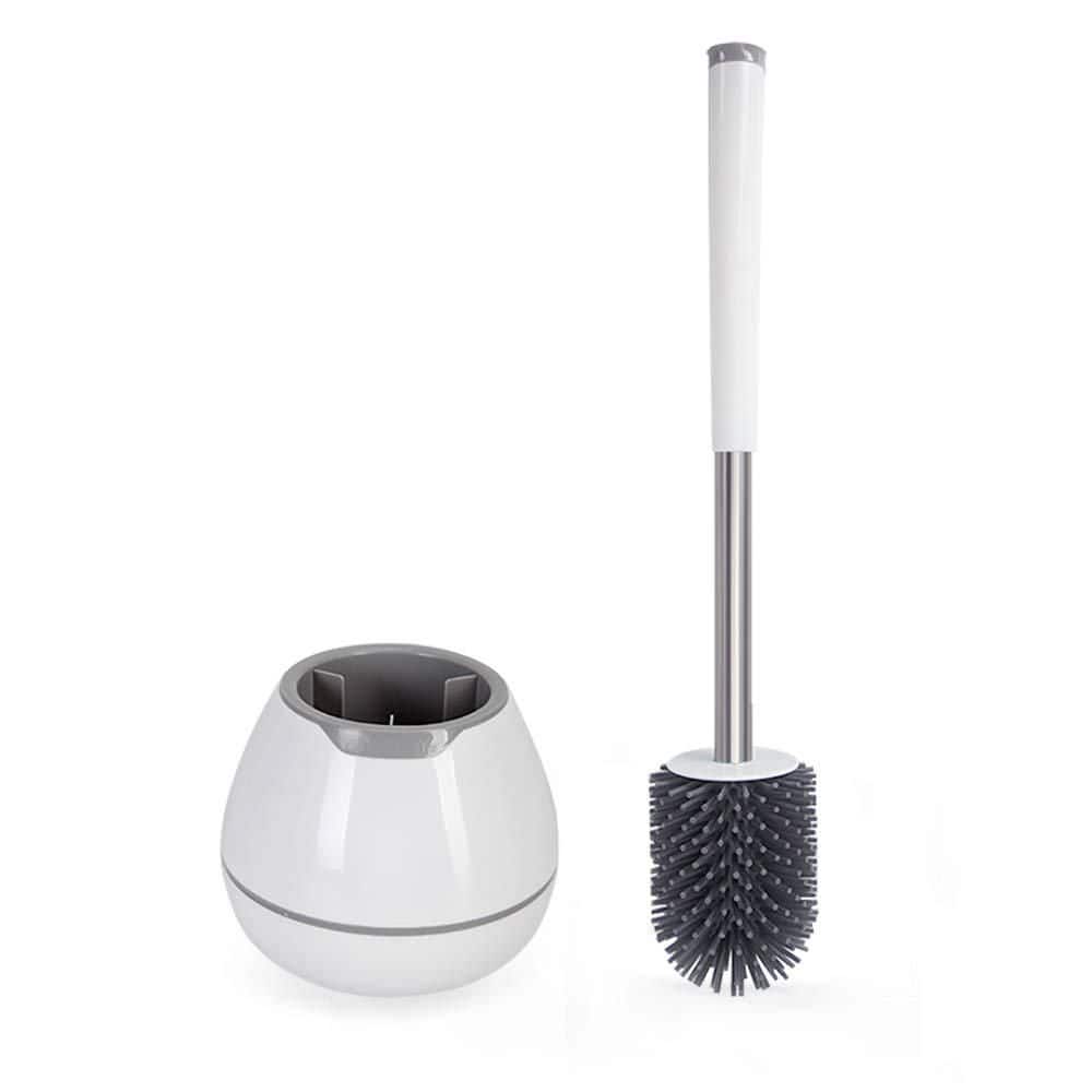 Toilet Brush and Holder Set with Silicone and Classic Brush, Aluminum Handle, Tweezer, Bathroom Cleaning Kit price history on PriceWatchPro
