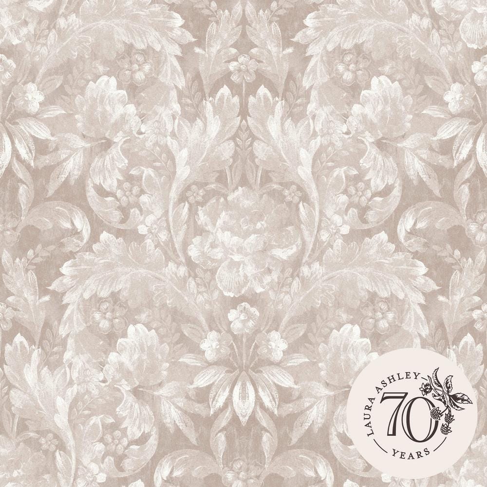 Apolline Dove Grey Wallpaper 33” L x 21” W