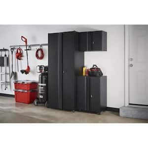 3-Piece Regular Duty Welded Steel Garage Storage System in Black (54 in. W x 75 in. H x 19 in. D)
