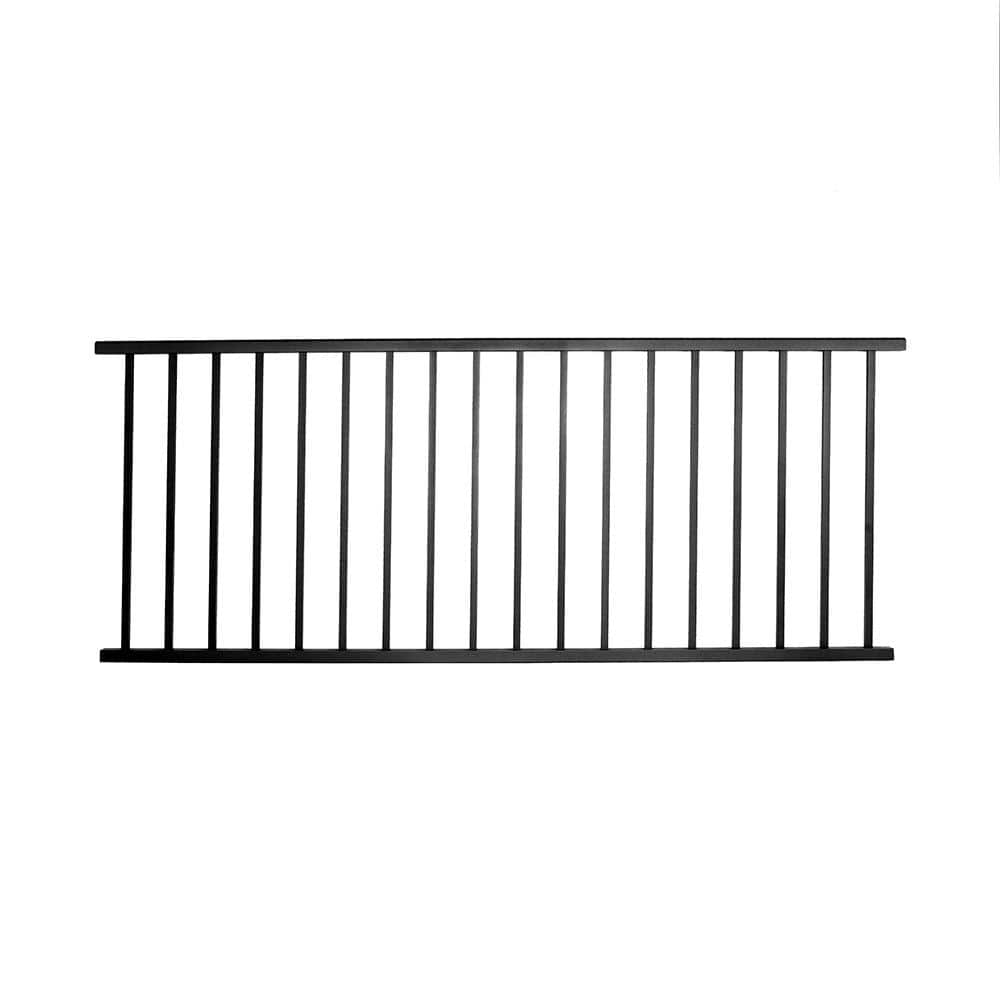 Tuscany 36 in. x 84 in. Black Fine Texture Aluminum Rail Kit (Level) price history on PriceWatchPro