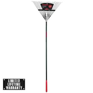 51 in. Fiberglass Handle 24-Tine Steel Rake